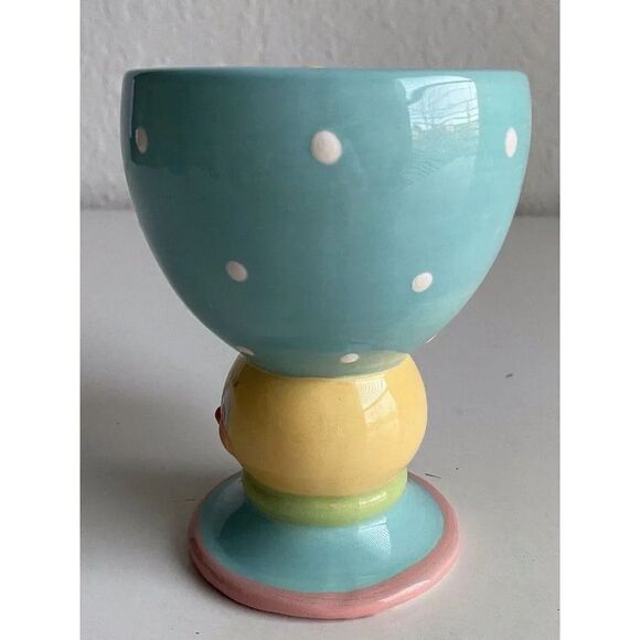 Johanna Parker Easter Dottie Chick Fancy Ceramic Mug Decor Spring NEW - Picture 5 of 11